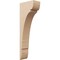 Ekena Millwork 6"W x 12"D x 36"H Thin Olympic Rough Cedar Woodgrain TimberThane Corbel, Primed Tan CORUR06X12X36OLYRCPR - alternate 1